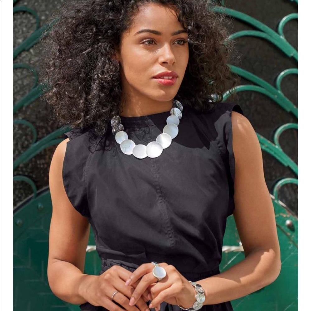 Chloe + Isabel Anniversary Silver Statement Necklace